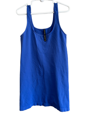 BABATON Aritzia Bowie Seamless Scoop Tank ROYAL BLUE Size Medium